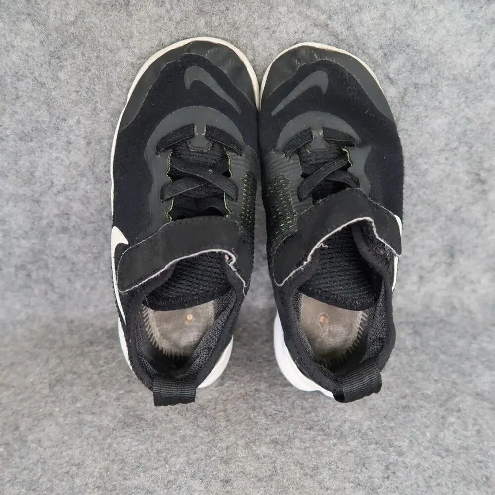 Nike Shoes Kids 10 Athletic Trainers Free RN 5.0 Sneakers Easy On Strap Black